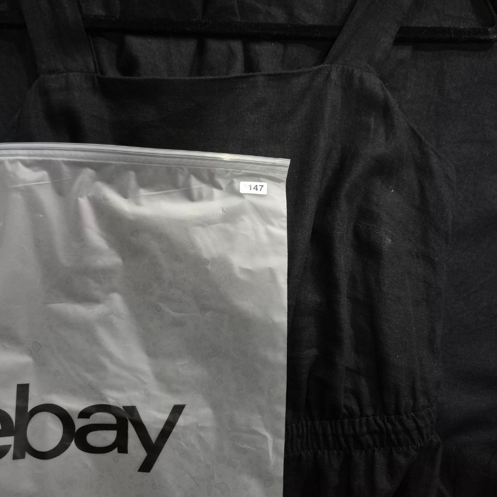 Women's M&S Black Linen Rich Jumpsuit Size 10 - Picture 11 of 11
